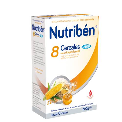 Nutriben 8 Cereales y miel calcio 300gr