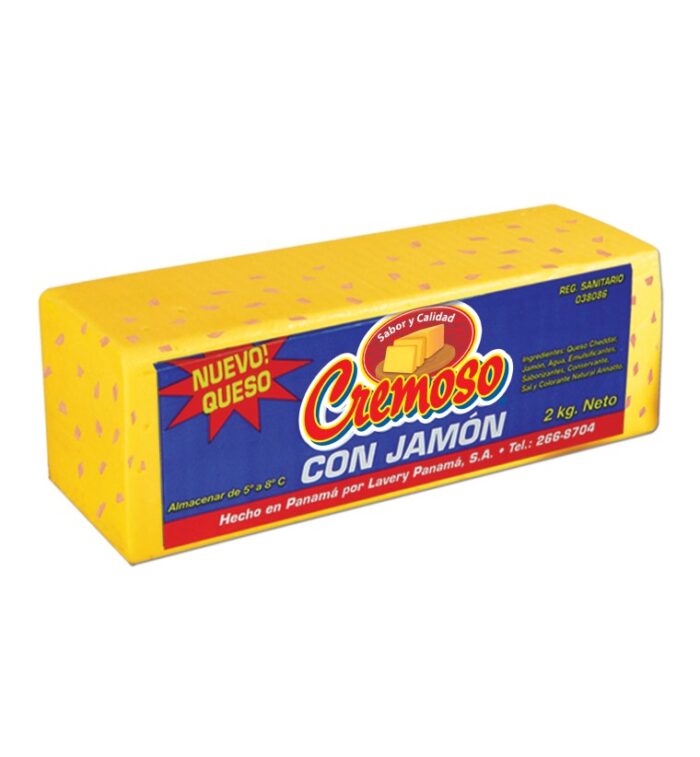 QUESO CREMOSO CON JAMÓN | BARRA DE 8/2K