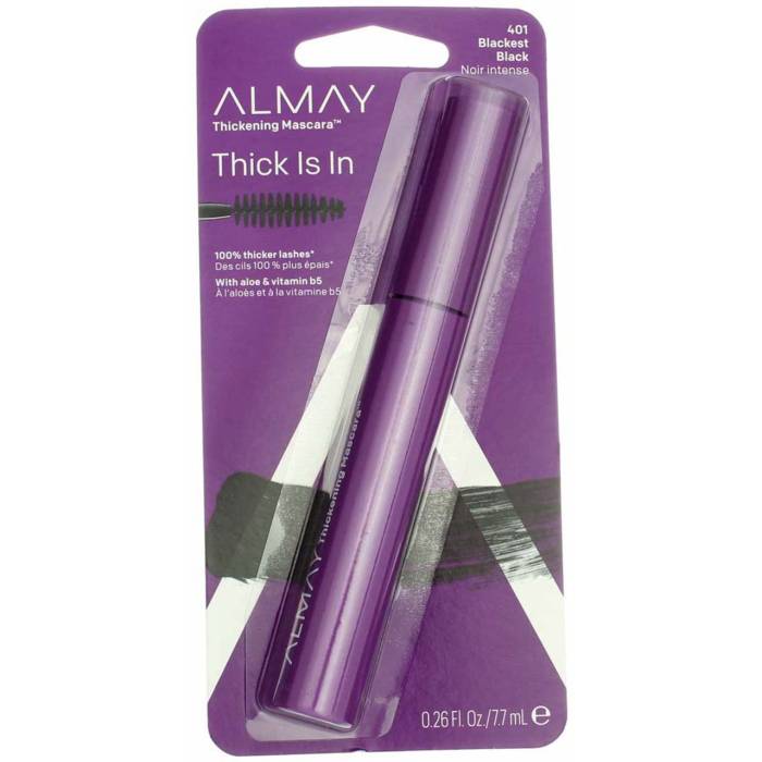 ALMAY ONE COAT THICKENING MASCARA BLACKEST BLACK