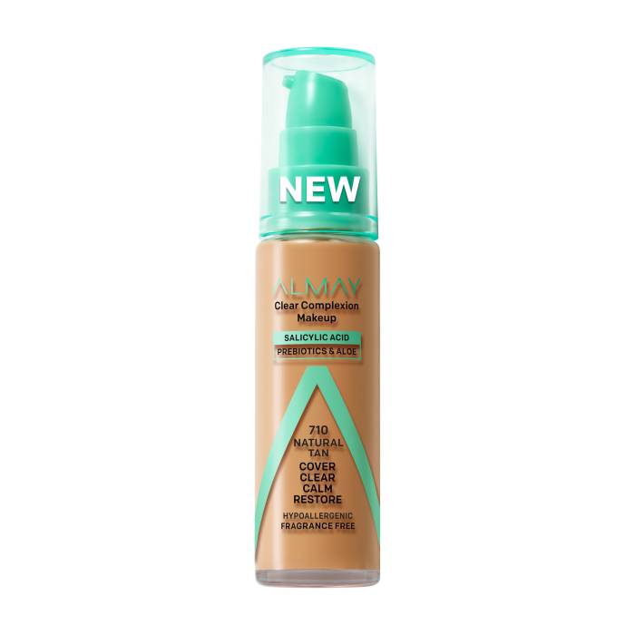 ALMAY CLEAR COMPLEXION CON PREBIÓTICO Y ALOE NATURAL TAN