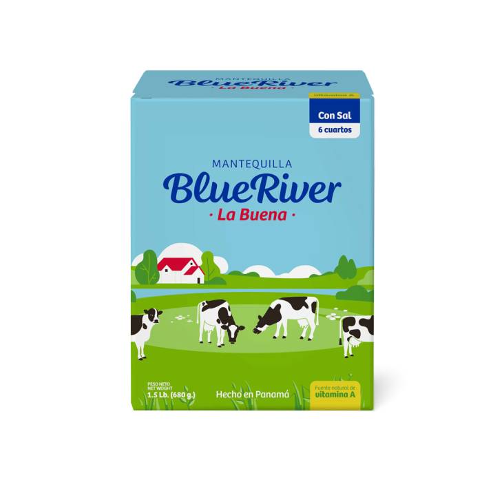 Mantequilla Blue River con Sal 1.5 lb (6 barras)